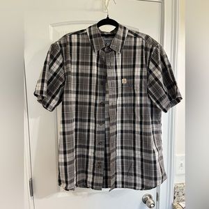 Carhartt Plaid button down shirt.  Short sleeve.  Size Large.